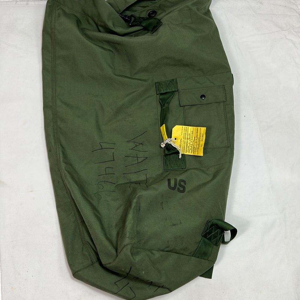 #1755 Marine Military Sage Green Heavy Duty Strapped Duffle Bag | Size: OS